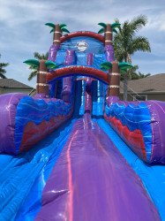 Hurricane20slide201 1718906913 24ft Purple Hurricane Wet/Dry Extended Double Lane