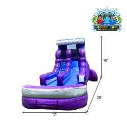 17ft Purple Rain Single Lane XL Pool