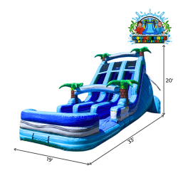 20ft Aqua Drop Double Lane XL Pool
