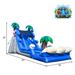 22ft Malibu Splash Wet/Dry Double Lane