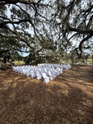 White Linens for folding chair